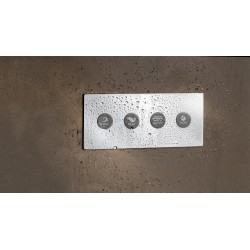 Douche expérience Inox 4 programmes 70x70cm