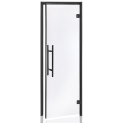 Porte spéciale hammam, cadre aluminum, verre 8mm