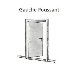 Porte Premium, cadre alu NOIR, Verre transparent