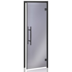 Porte gamme Premium, cadre noir verre 8mm anthracite