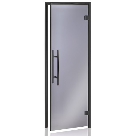 Porte gamme Premium, cadre noir verre 8mm anthracite