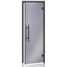 Porte gamme Premium, cadre noir verre 8mm anthracite