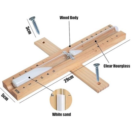 Sablier 15min en Pin